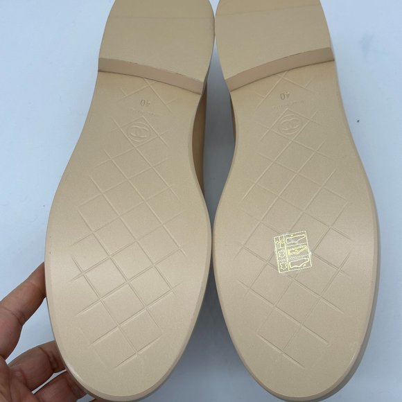 CHANEL 24C Leather Quilted Tab Turn Lock Turnlock CC Loafer Moccasin Flat Shoes - Picture 11 of 12